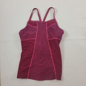 Athleta Dive In Tankini Women's Swim Suit Tank Top Purple small